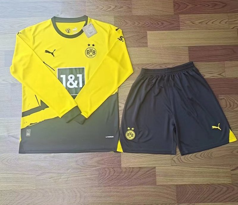 23-24 Dortmund Home Long Sleeve Jerseys