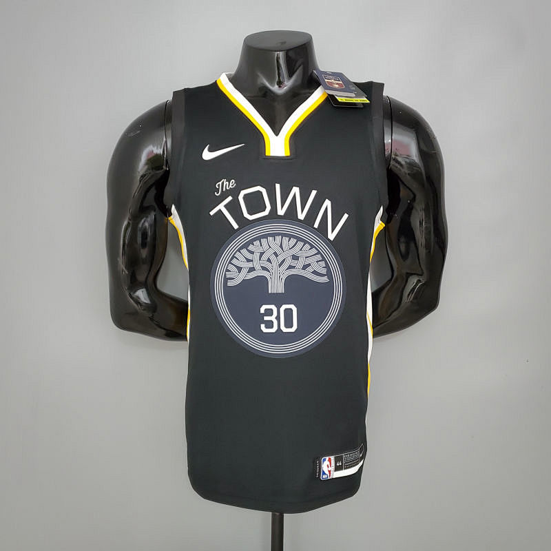 Curry #30 Golden State Warriors black NBA jersey Size S-XXL