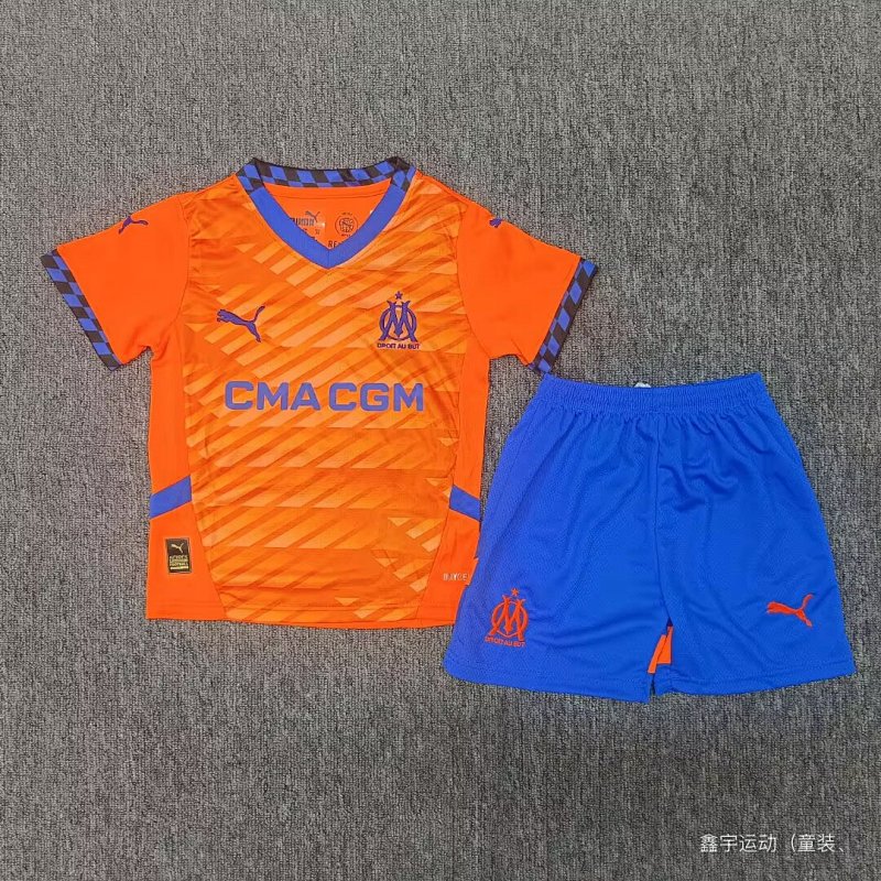 24-25 Marseille Third Kids Jerseys