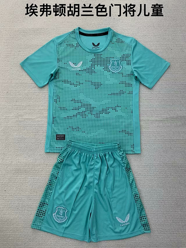 24-25 Everton Goalkeeper Kids Jerseys