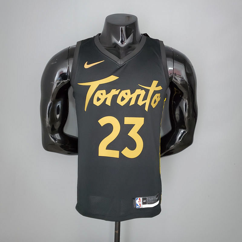 2021 season VANVLEET#23 Raptors black gold NBA Jersey S-XXL