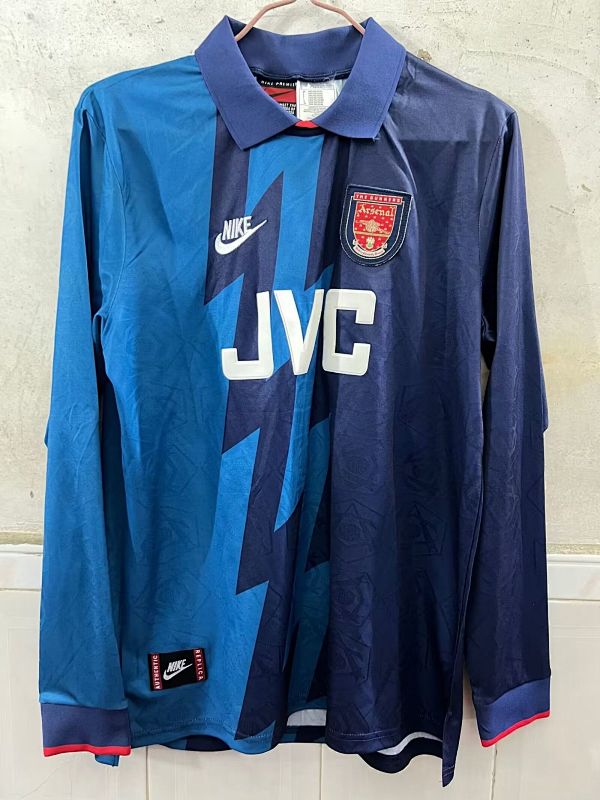 95-96 Arsenal Away Retro Long Sleeve Jerseys
