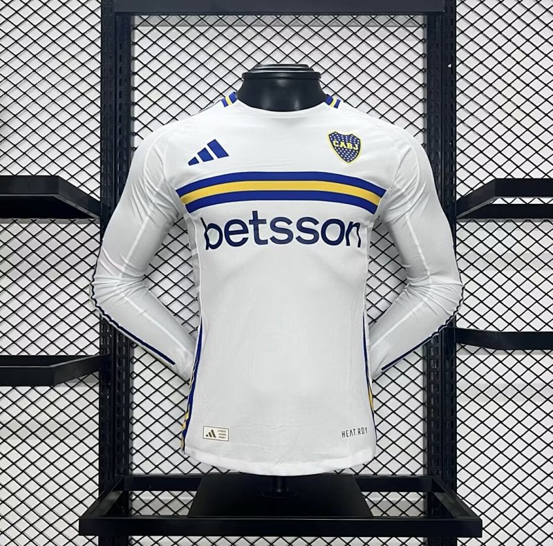 24-25 Boca Away Player Version Long Sleeve Jerseys