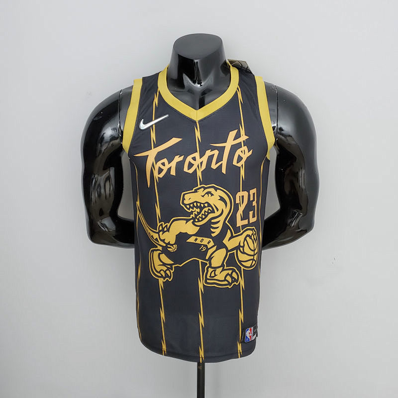 2022 Toronto Raptors VANVLEET#23 City Edition Black NBA Jersey S-XXL