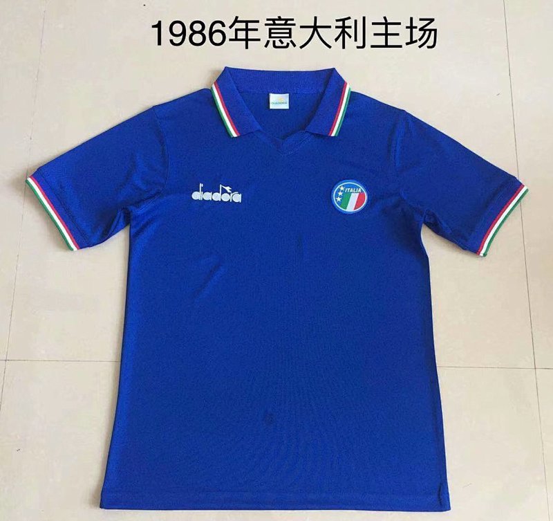 1986 Italy Home retro jersey