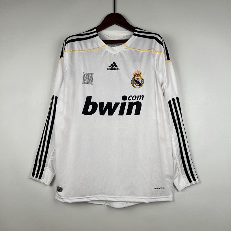 09-10 Real Madrid Home Retro Long Sleeves Jerseys