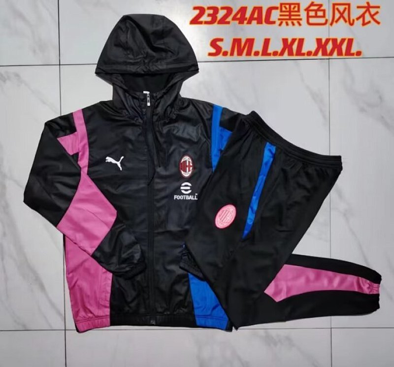 23-24 AC Milan Hoodie Windbreaker Jackets
