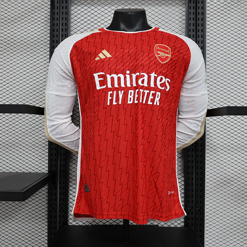 23-24 Arsenal Home Player Version Long Sleeve Jerseys