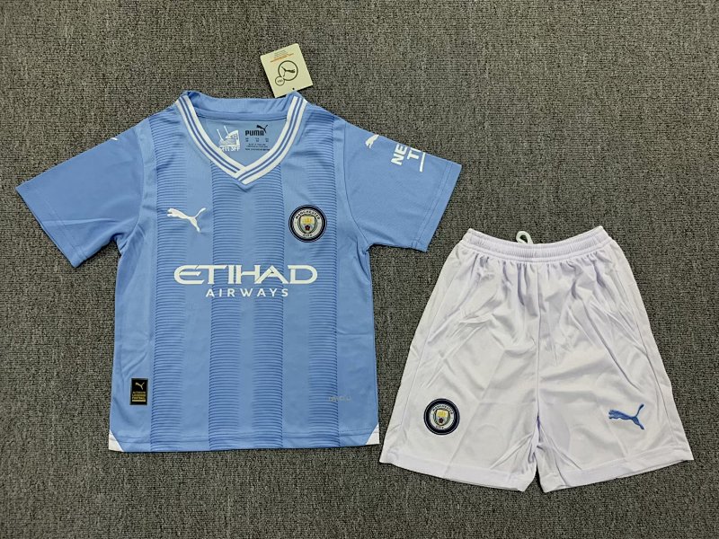 23-24 Manchester City Home Kids Jerseys