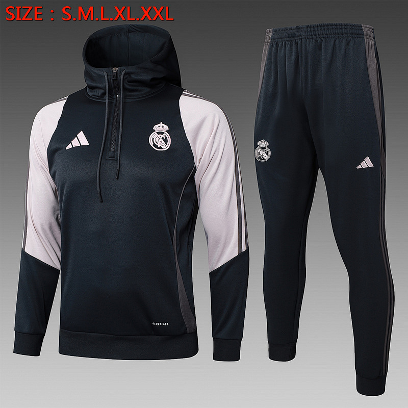 24-25 Real Madrid Hoodies Training Suit