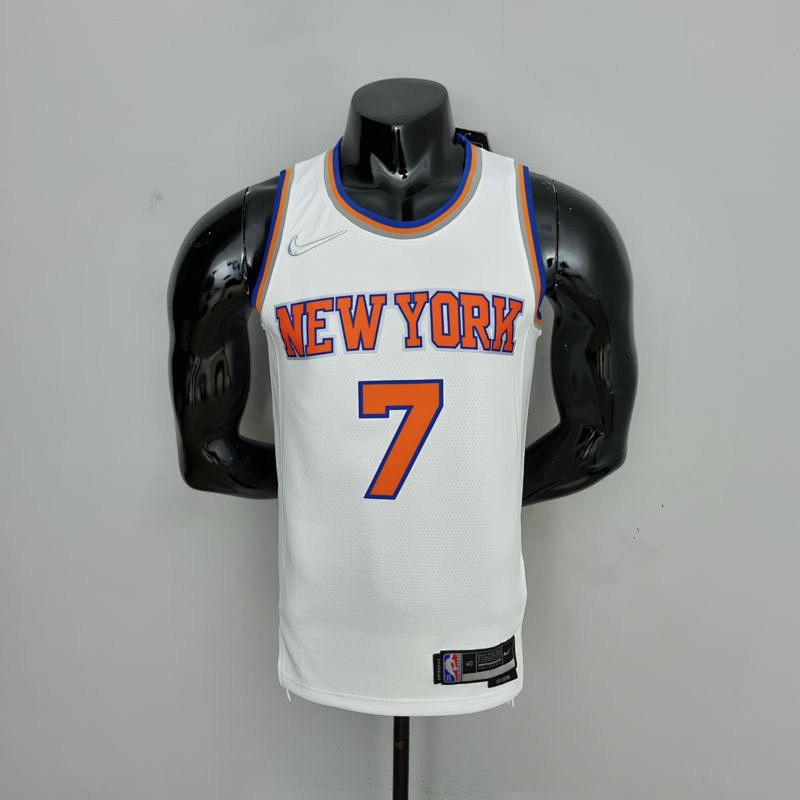 75th Anniversary Anthony #7 New York Knicks White NBA Jersey S-XXL