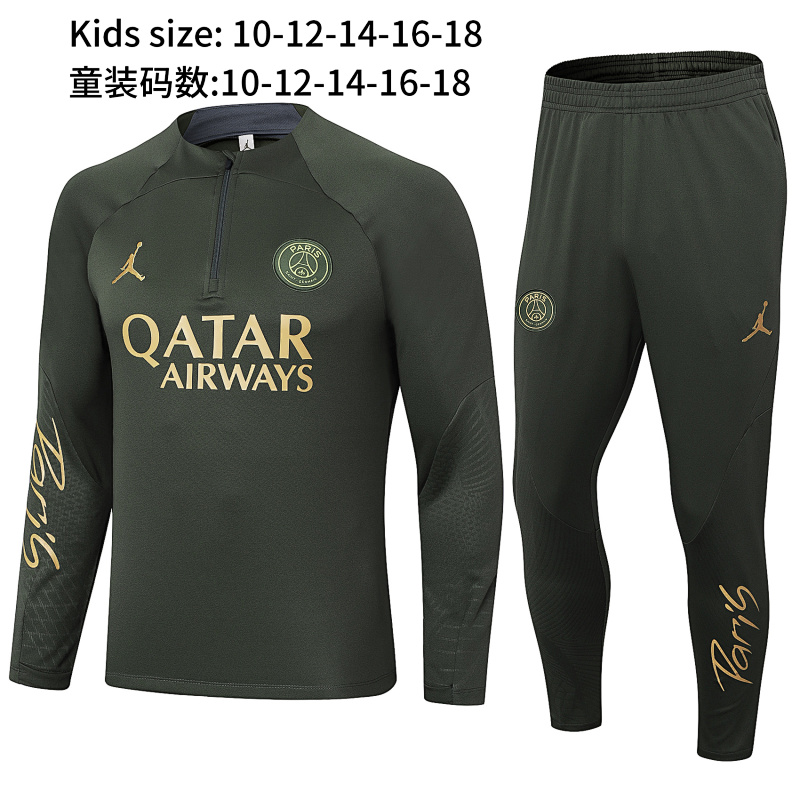 24-25 Paris Kids Long Sleeve Training Suit