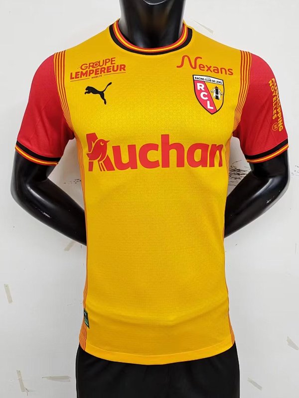 23-24 RC Lens Home Player Version Jerseys
