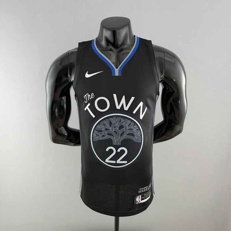 2020 WIGGINS #22 Warriors City Edition Black and Grey NBA Jersey S-XXL