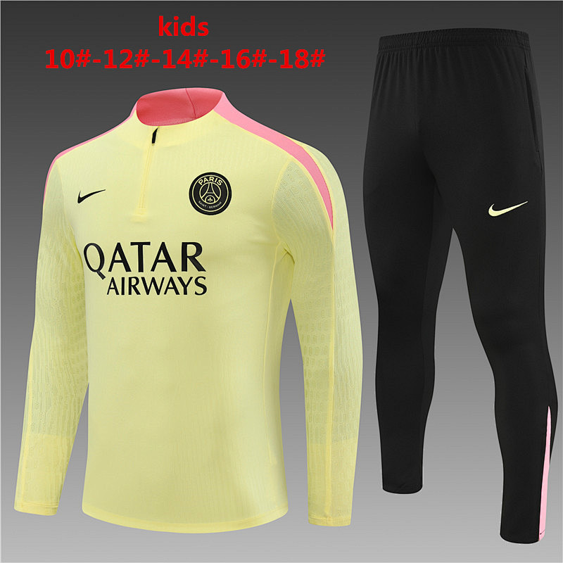 24-25 Paris Kids Player Long Sleeve Training Suit