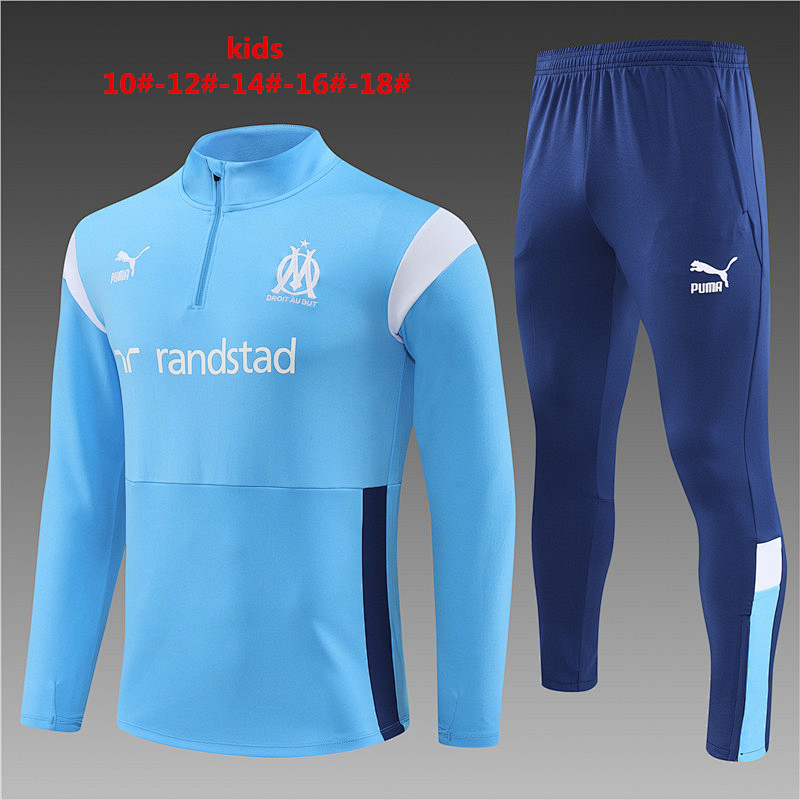 23-24 Marseille Kids Long Sleeve Training Suit