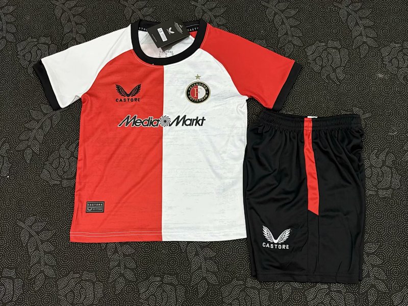 24-25 Feyenoord Home Kids Jerseys