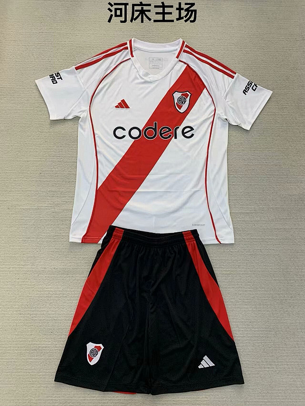 24-25 River Plate Home Adults And Kids Jerseys