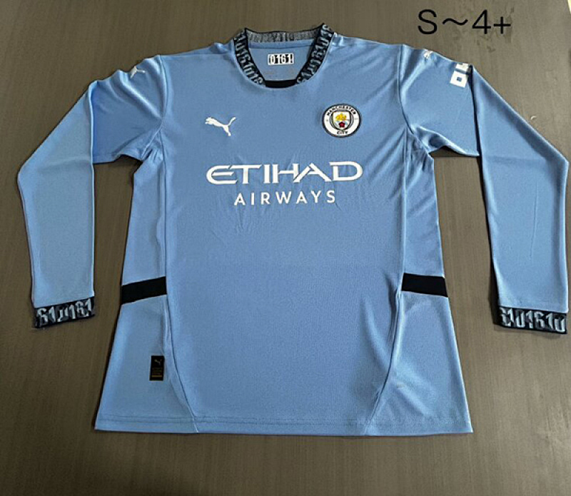 24-25 Manchester City Home Long Sleeve Jerseys