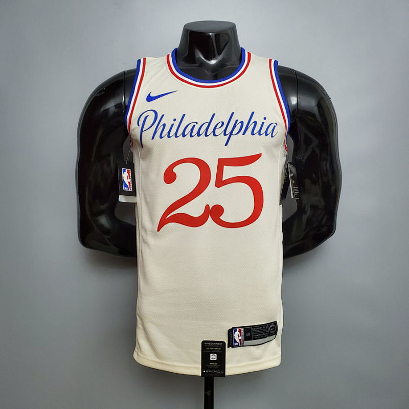 2020 Philadelphia 76ers SIMMONS#25 City Limited Edition Beige S-XXL