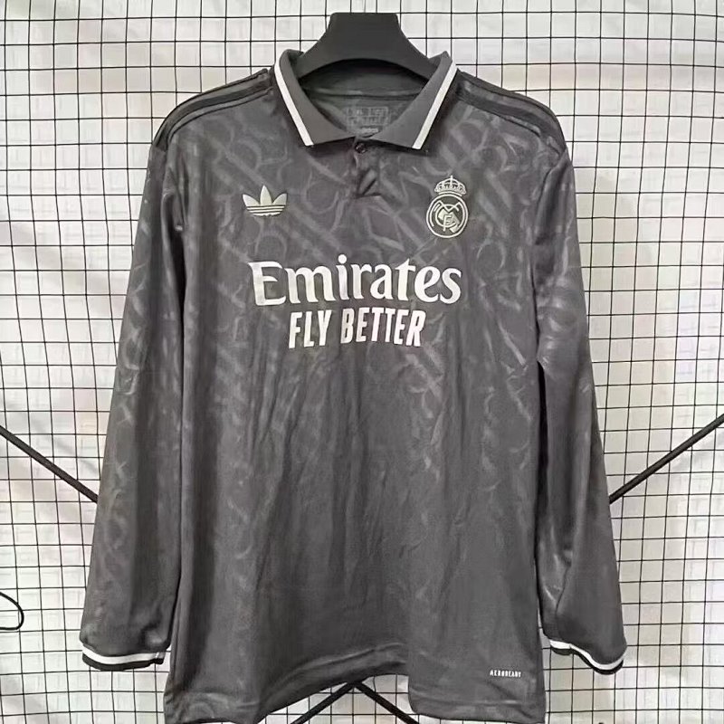 24-25 Real Madrid Third Long Sleeve Jerseys
