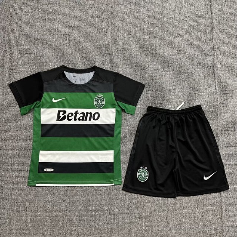 24-25 Sporting Lisbon Home Kids Jerseys