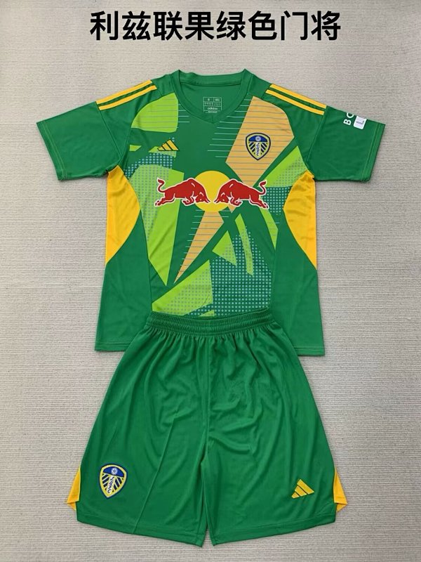 24-25 Leeds United Goalkeeper Kids Jerseys