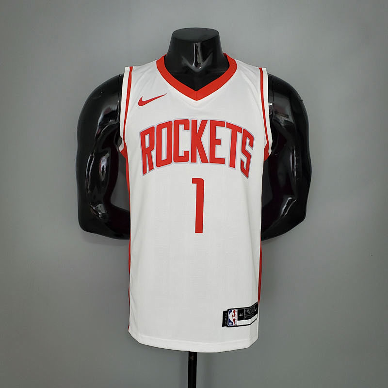 2021 McGRADY#1 Rockets White NBA Jersey S-XXL