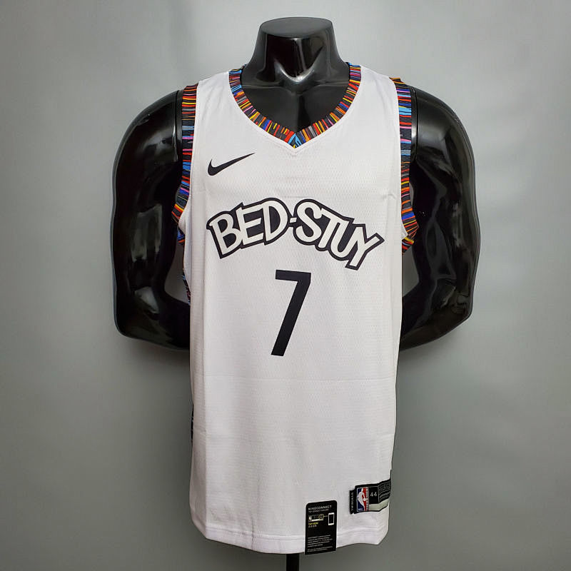 Durant #7 Brooklyn Nets City version white NBA jersey Size XS-XXL
