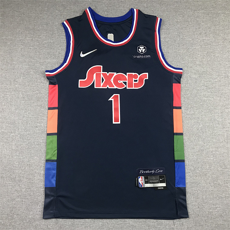 76ers #1 City Edition Embroidery