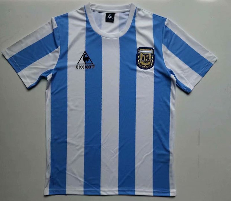 1986 Argentina Home Retro Jerseys