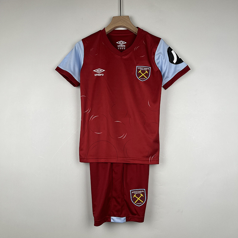 23-24 West Ham Home Kids Jerseys