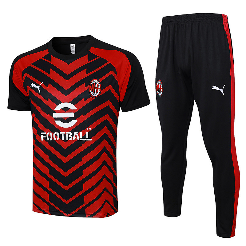 23-24 AC Milan Short Sleeve Training Suit