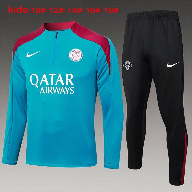 24-25 Paris Kids Long Sleeve Training Suit
