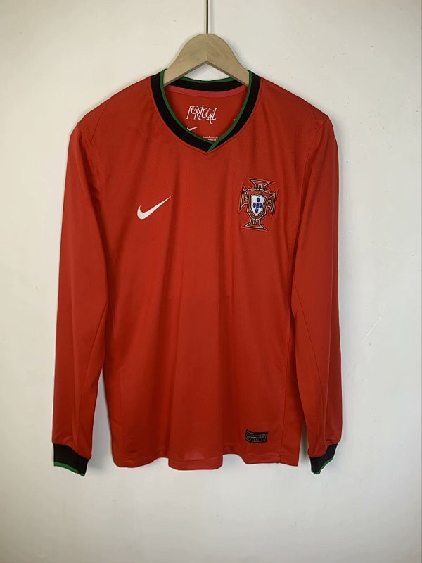 2024 Portugal Home Long Sleeve Jerseys