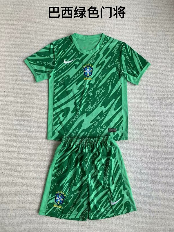 2024 Brazil Goalkeeper Adults And Kids Jerseys