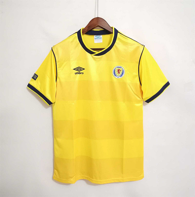 Scotland away yellow 1986