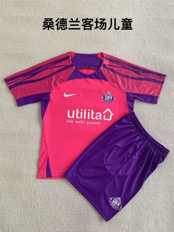 23-24 Sunderland Away Kids Jerseys