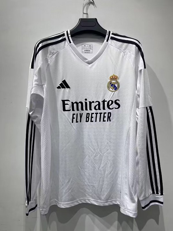24-25 Real Madrid Home Long Sleeve Jerseys