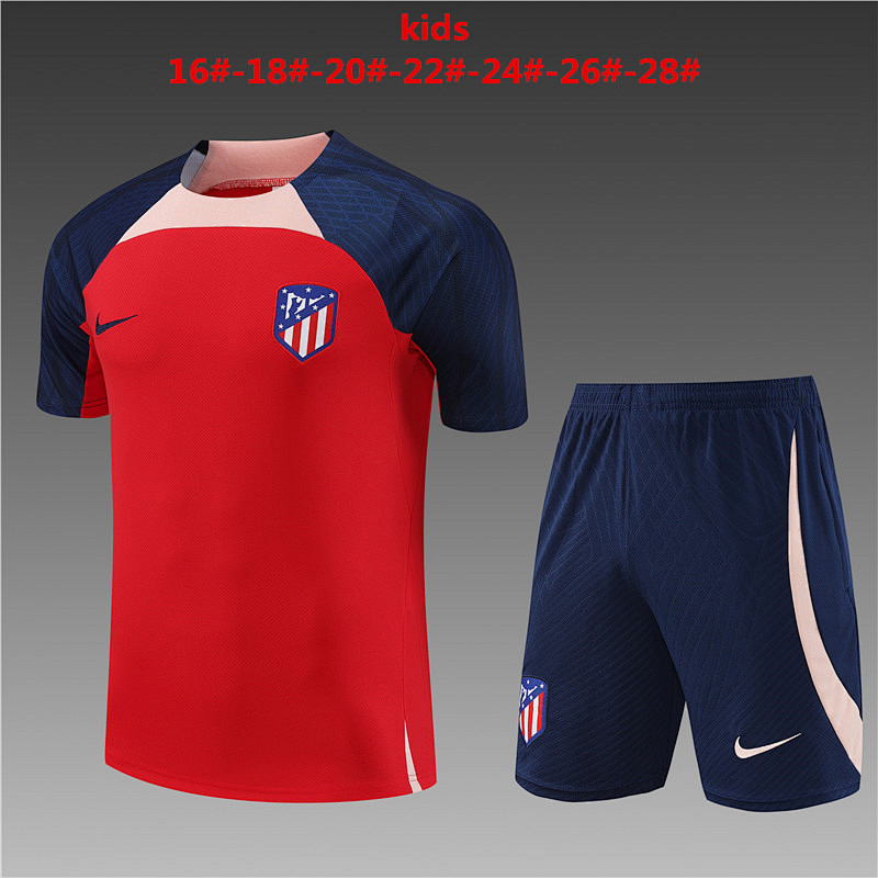23-24 Atletico Madrid Kids Training Jerseys