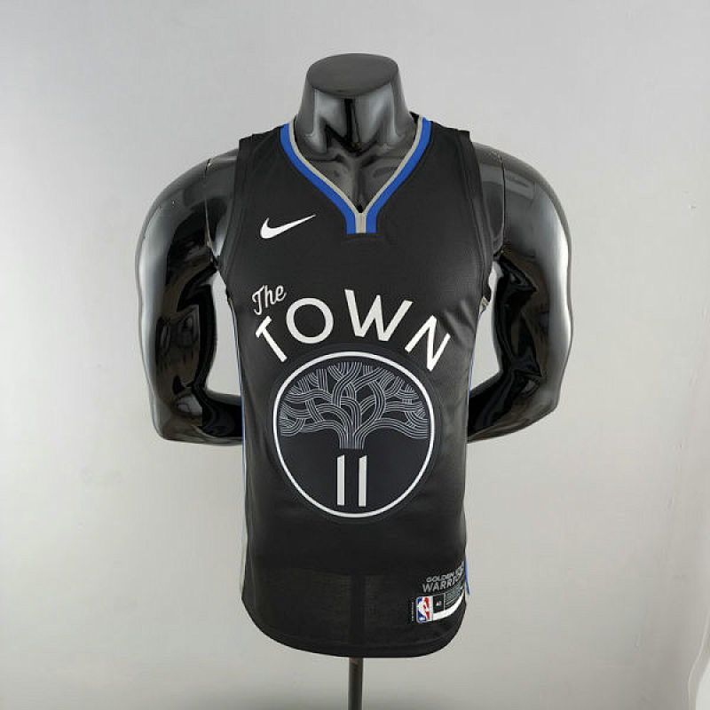 2020 THOMPSON #11 Warriors City Edition Black Grey NBA Jersey S-XXL