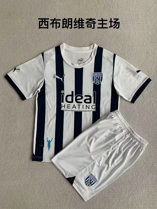 23-24 West Bromwich Home Kids Jerseys