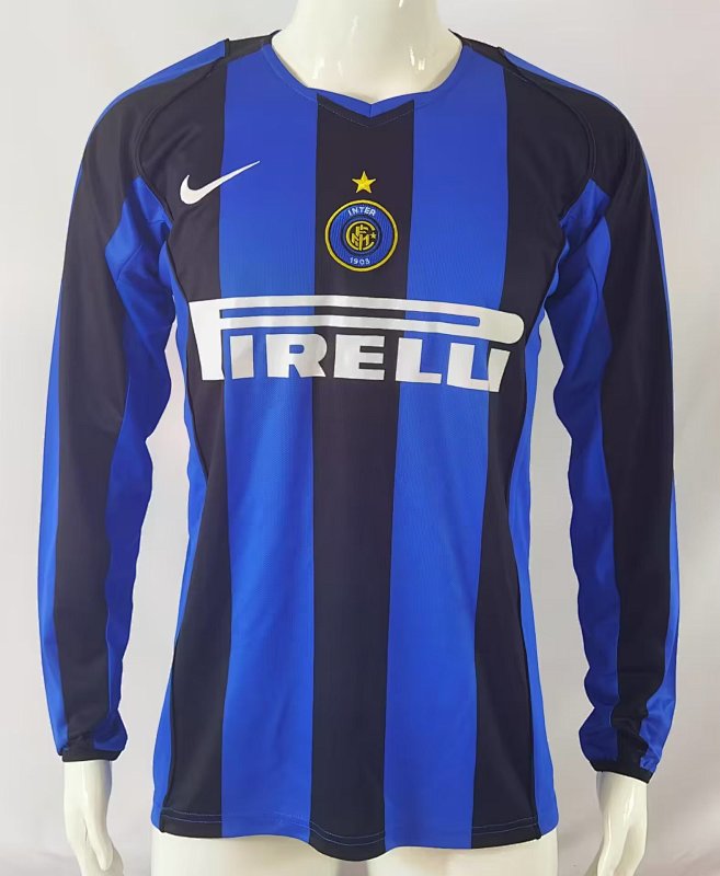 2004-05 Inter Milan Home Retro Long Sleeve Jerseys