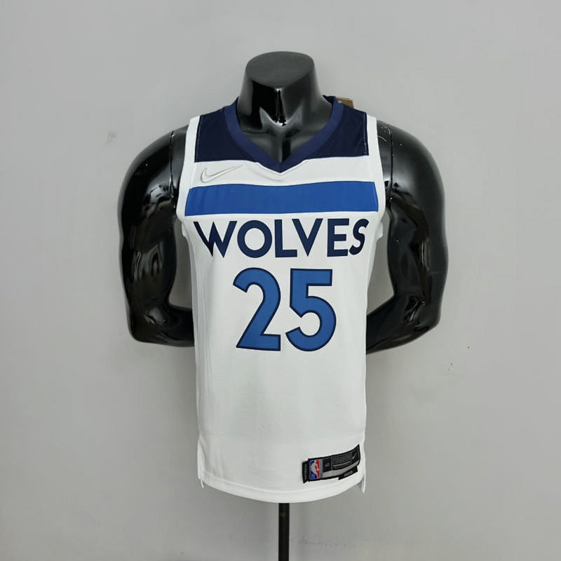 75th Anniversary Minnesota Timberwolves Rose #25 Royal White NBA Jersey S-XXL