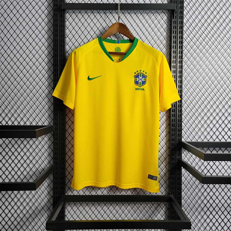2018 Brazil Home Retro Jerseys