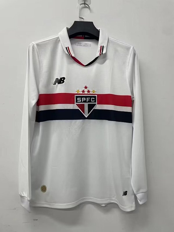 24-25 So Paulo Home Long Sleeve Jerseys
