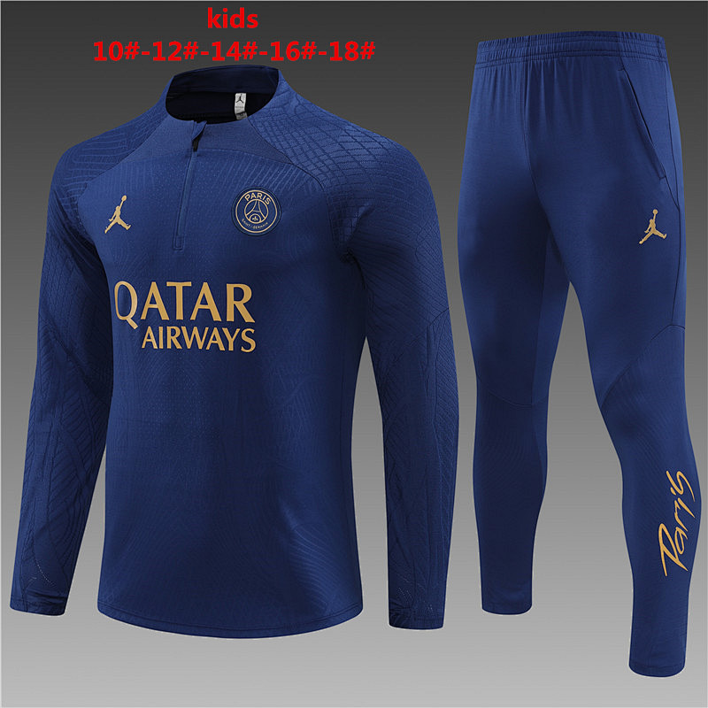 23-24 Paris Kids Player Long Sleeve Training Suit