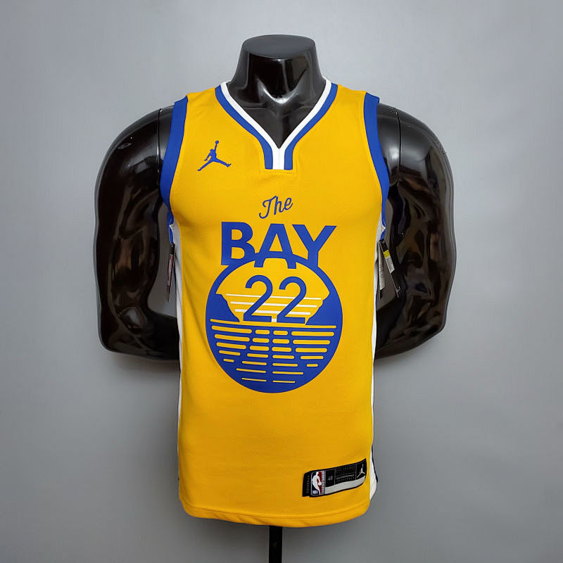 new WIGGINS#22 Golden State Warriors yellow NBA jersey S-XXL