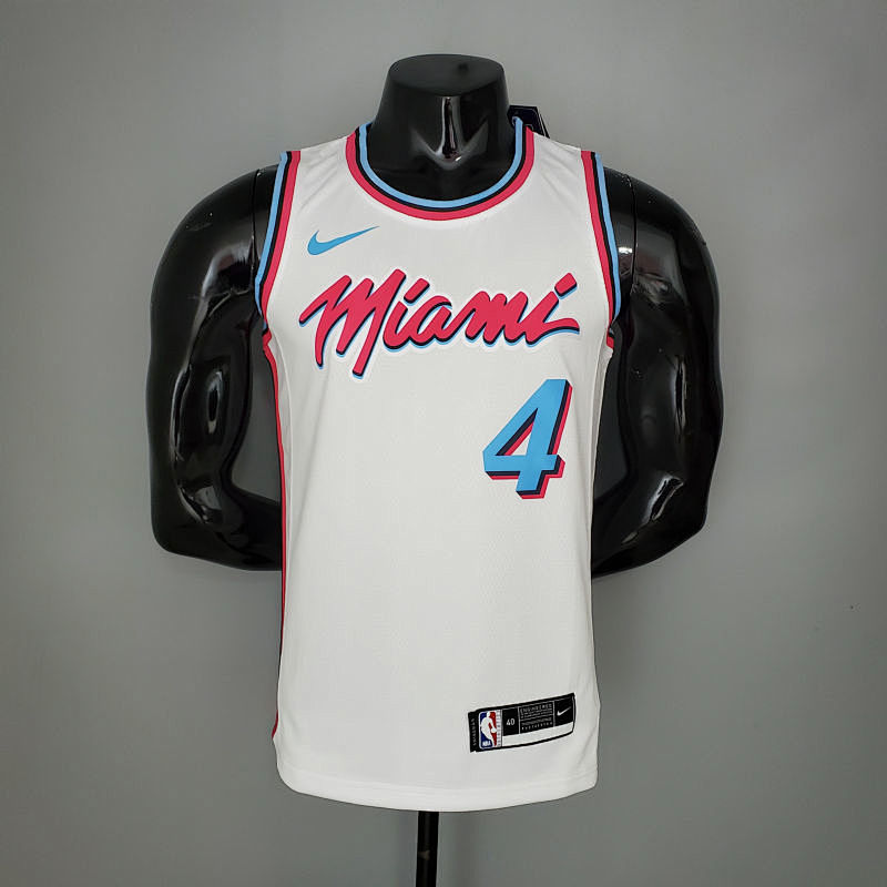 OLADIPO#4 Miami Heat V-neck White NBA jersey Size S-XXL