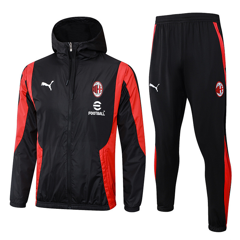 24-25 AC Milan Windbreaker Hoodie Jackets